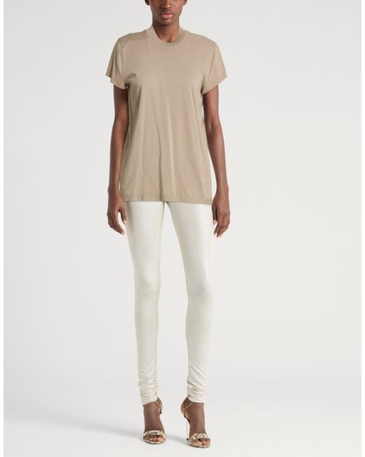 Rick Owens Natural T-Shirt Cotton