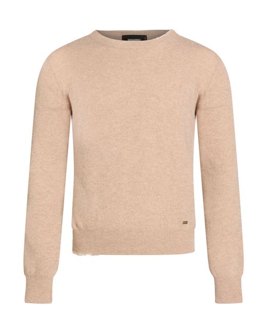 DSquared² Natural Sweater Virgin Wool