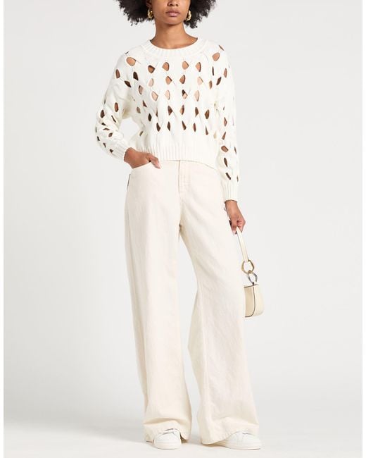 Alpha Studio White Pullover