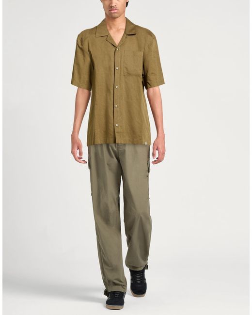 Colmar Green Shirt Linen, Cotton for men