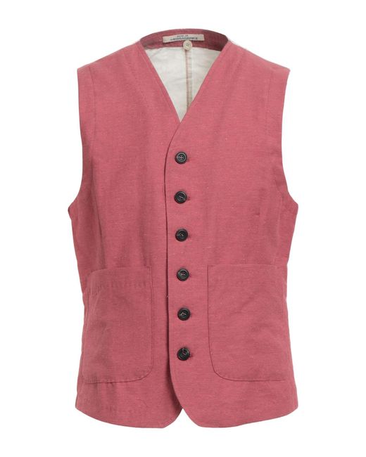 Messagerie Pink Patrizio Piscaglia Mauve Tailored Vest Cotton, Polyester for men