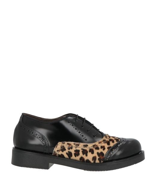 Nila & Nila Black Lace-Up Shoes