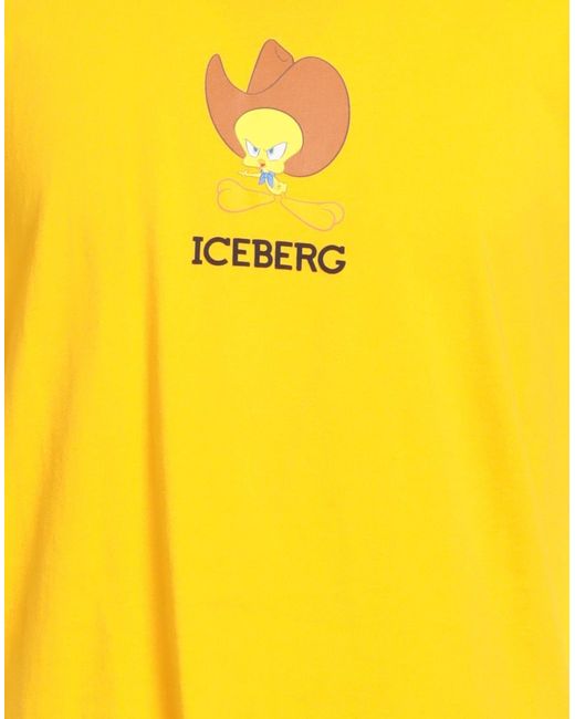 Iceberg T-shirts in Yellow für Herren