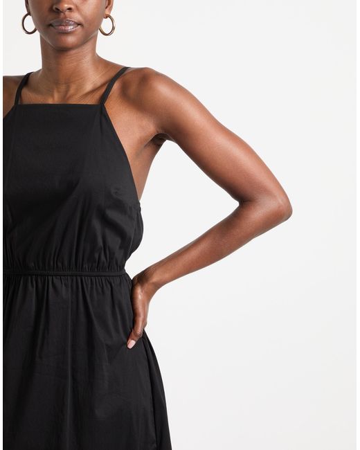 Patrizia Pepe Black Midi-Kleid