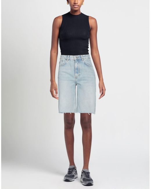 Maje Blue Denim Shorts
