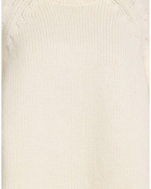 Malo White Ivory Turtleneck Cashmere