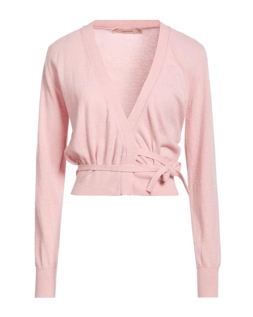 Jucca Pink Wrap Cardigans Cashmere