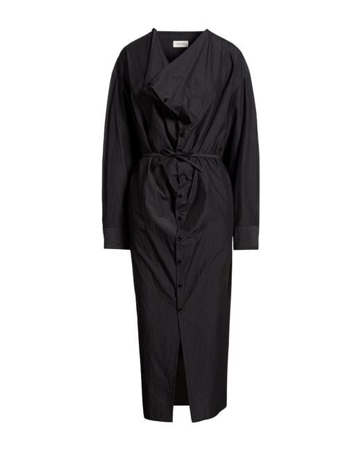 Lemaire Black Midi Dress Cotton