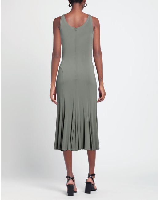 Trussardi Gray Midi-Kleid
