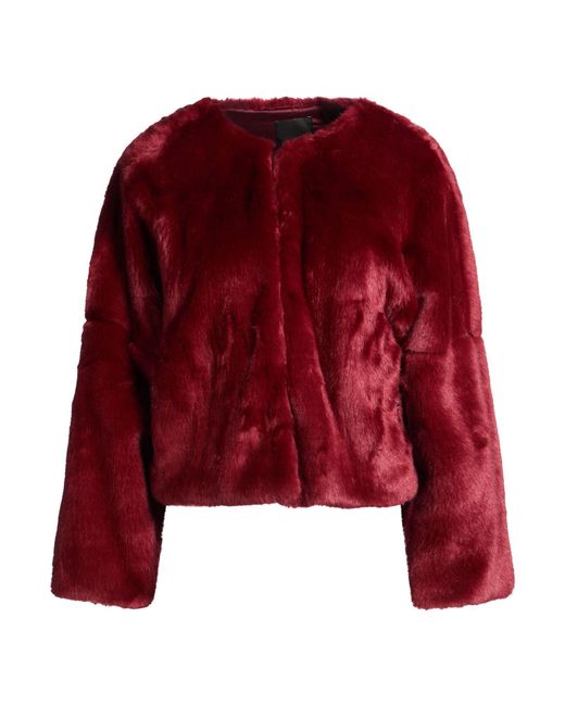 Pinko Red Shearling & Teddy