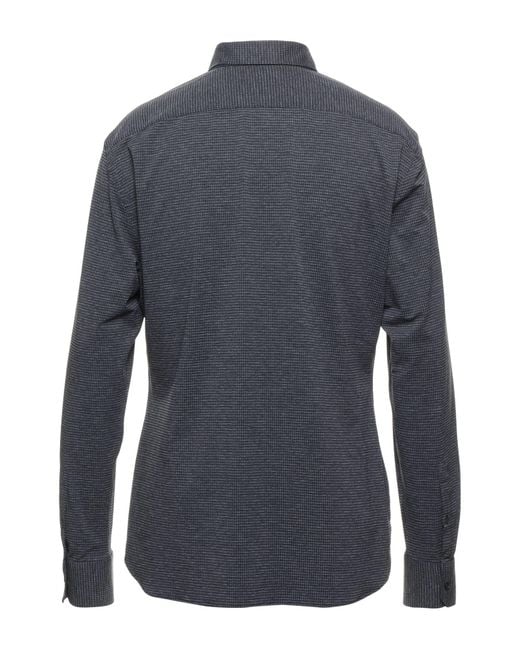 Xacus Blue Shirt Polyamide, Elastane for men