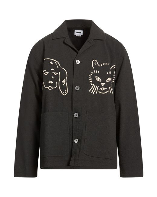Obey Black Jackets for men