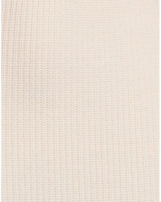 Motel White Ivory Midi Skirt Acrylic, Viscose, Wool, Alpaca Wool