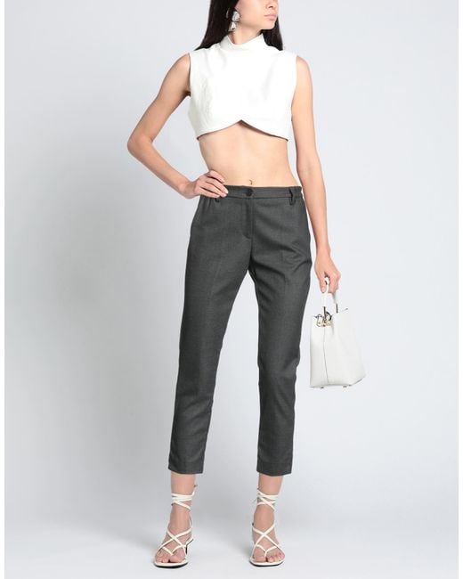 White Wise Gray Pants