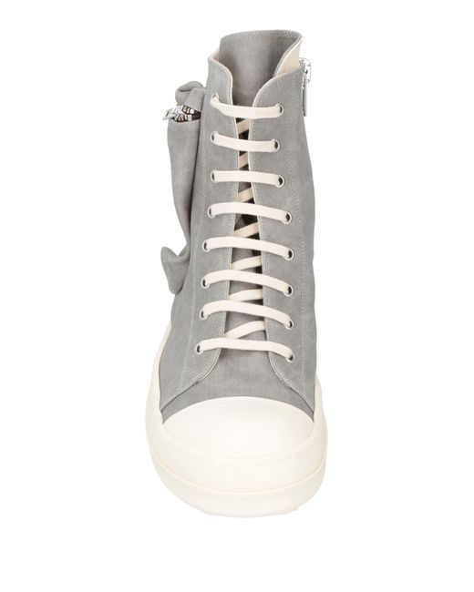 Rick Owens Gray Sneakers Textile Fibers for men
