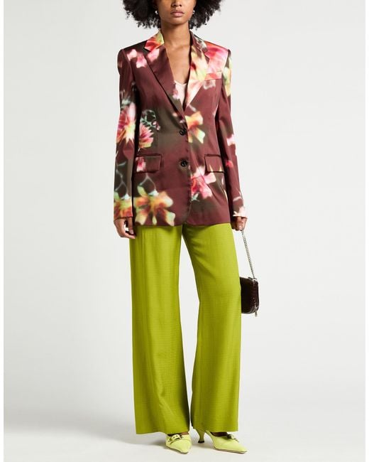 MSGM Red Chocolate Blazer Polyester
