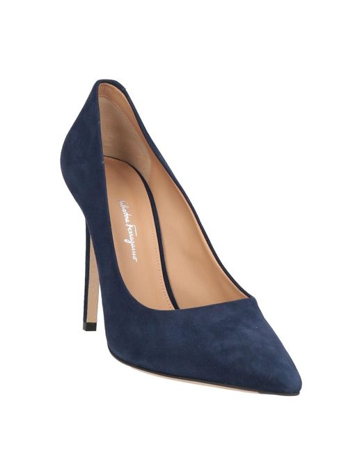 Ferragamo Blue Pumps