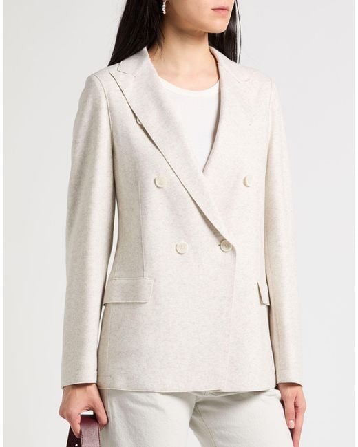 Eleventy White Blazer