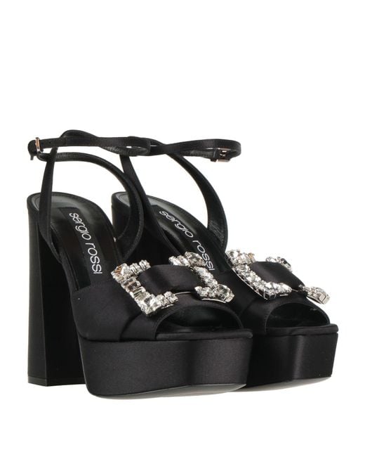 Sergio Rossi Black Sandals