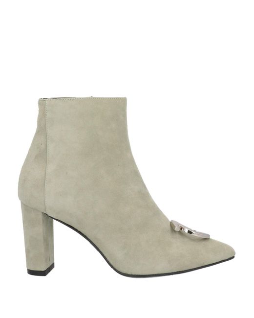 Albano White Ankle Boots