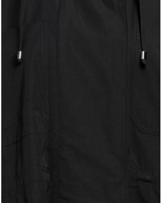 Massimo Alba Black Overcoat & Trench Coat