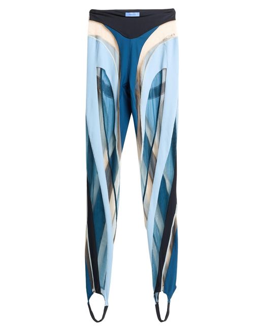 Mugler Blue Sky Leggings Polyamide, Elastane