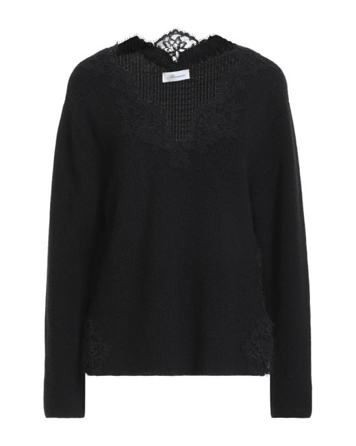 Blumarine Black Sweater Wool, Viscose, Polyamide