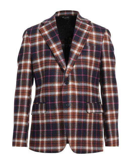 Brian Dales Brown Blazer Wool for men