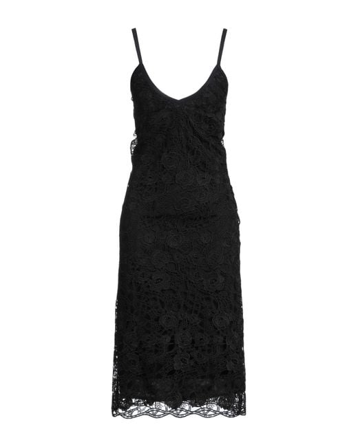 Vivetta Black Midi Dress Polyester