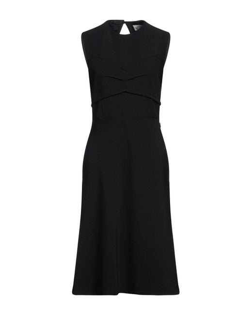 Sportmax Black Midi Dress Polyester, Elastane