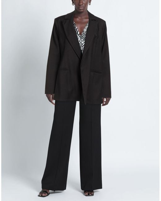 5 PROGRESS Black Blazer Polyester, Viscose, Elastane