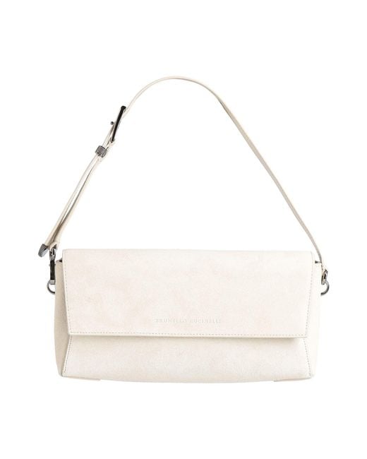 Brunello Cucinelli Natural Handbag Leather