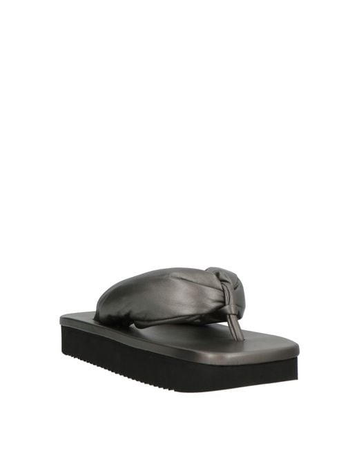 Rick Owens Gray Thong Sandal for men