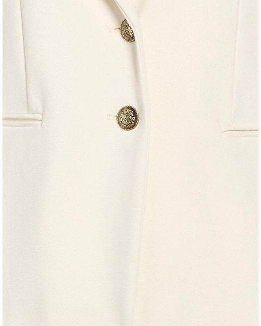 Marella Natural Ivory Blazer Viscose, Polyamide, Elastane