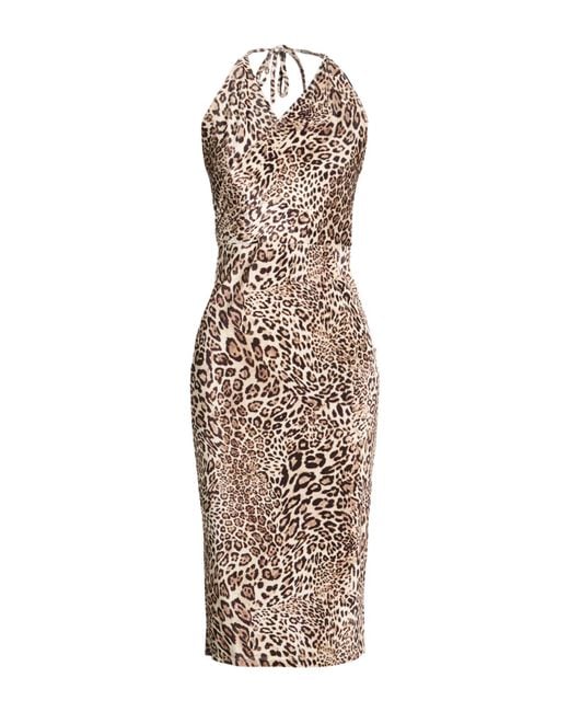 ViCOLO Natural Midi Dress Polyester, Elastane