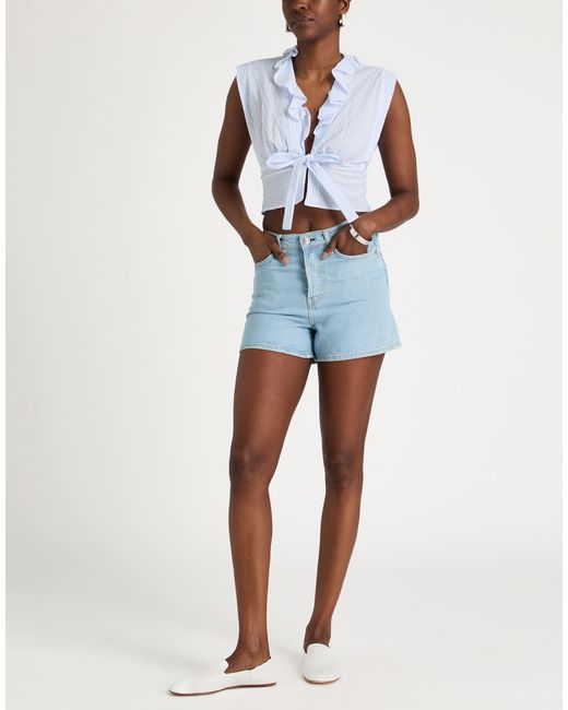 Sandro Blue Sky Shirt Cotton, Elastane