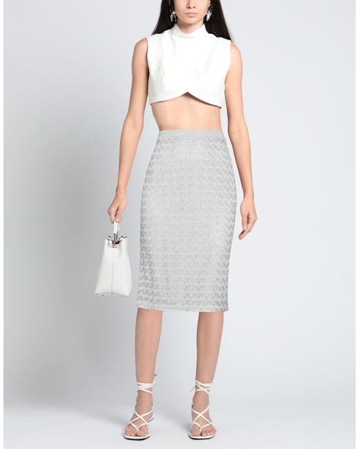 Missoni White Midi Skirt