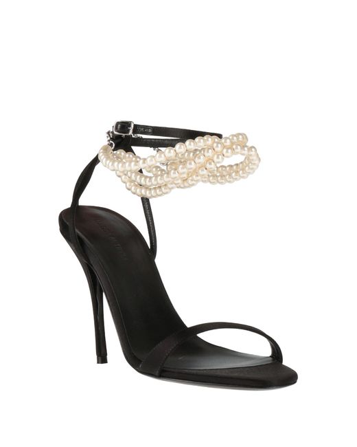 Magda Butrym Black Sandals Silk