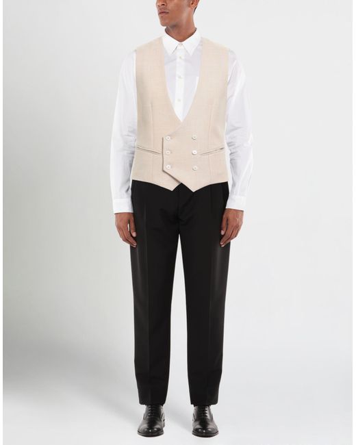 Grey Daniele Alessandrini White Waistcoat for men