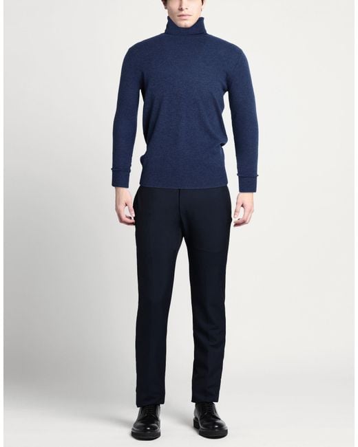 Aragona Blue Turtlenecks for men