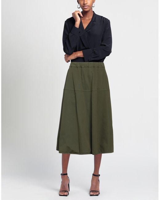Jucca Green Midi Skirt