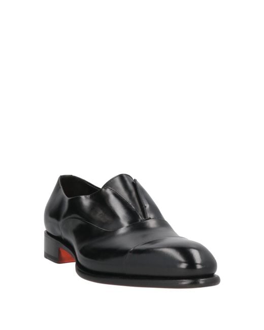 Santoni Black Loafer for men