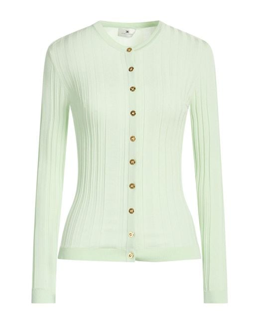 Elisabetta Franchi Green Cardigan Viscose, Polyamide