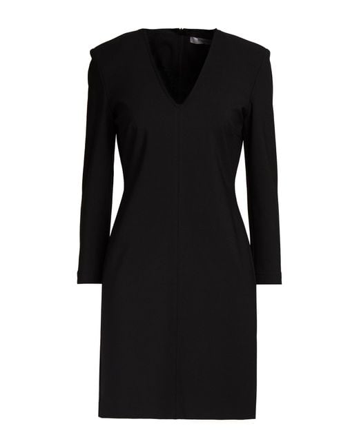 Marella Black Mini Dress Polyester, Viscose, Elastane