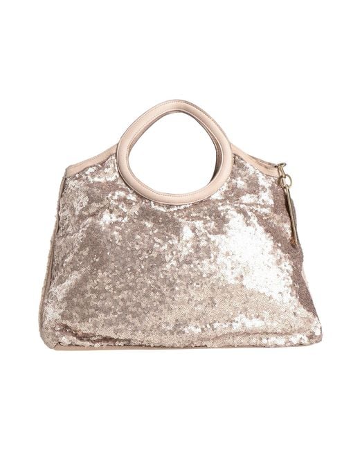 Caterina Lucchi Natural Handbag Cotton, Polyester, Acrylic, Wool
