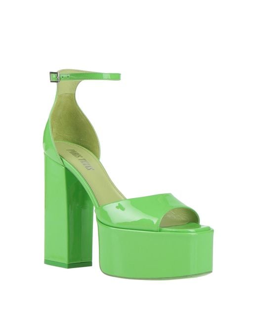 Paris Texas Green Sandals