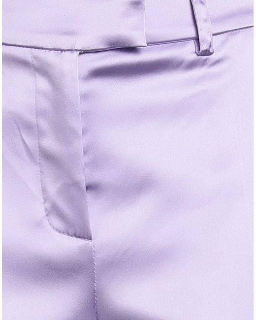 Semicouture Purple Pants Acetate, Polyamide, Elastane