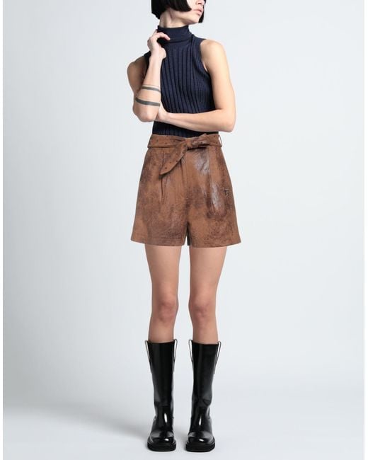 Gaelle Paris Brown Shorts & Bermuda Shorts