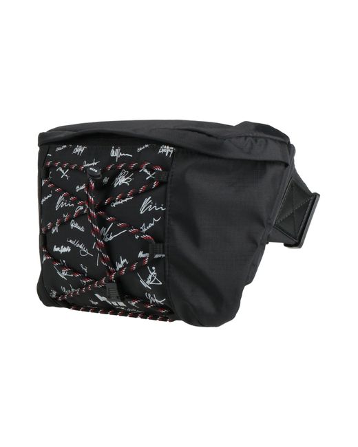 MSGM Black Belt Bag Textile Fibers for men