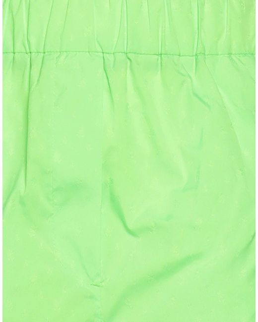 MSGM Green Shorts & Bermuda Shorts